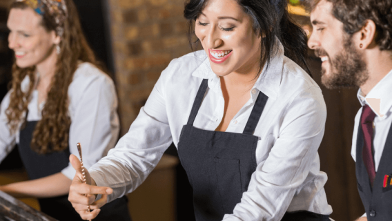 employee uniforms at bar